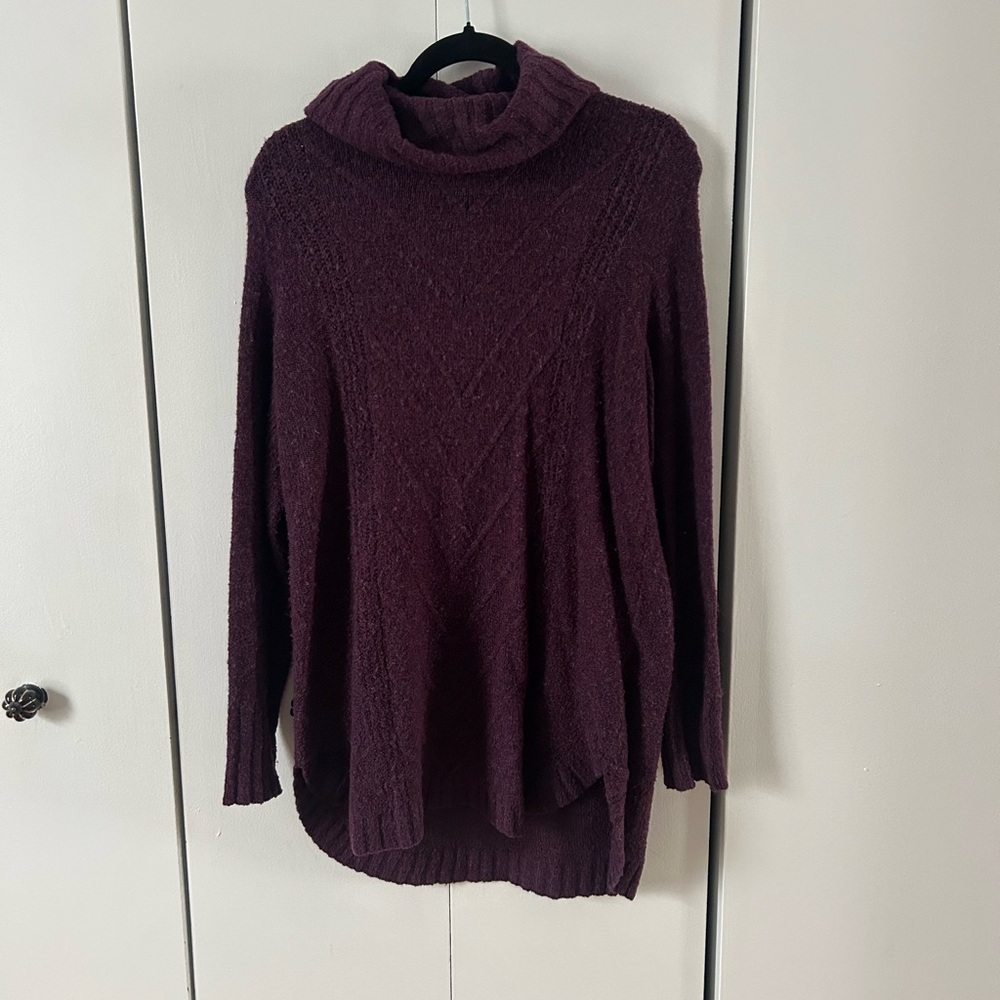 Reitmans Deep Purple Cowl Neck Sweater